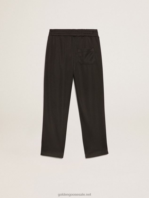 black joggers with stars on the sides FN20N877 Kids Golden Goose