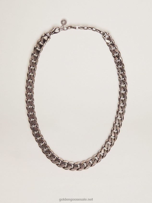 Timeless Jewelmates Collection chain necklace in antique silver color FN20N839 Men Golden Goose