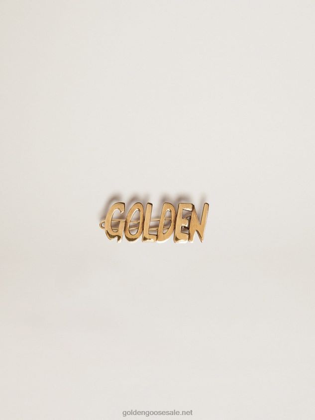Timeless Jewelmates Collection lace lock with clip in old gold color with Golden lettering FN20N840 Men