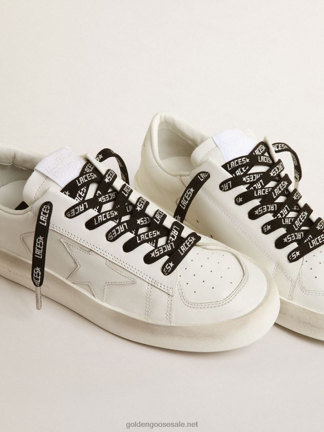 Black laces with contrasting silver-colored \'Laces\' lettering FN20N374 Men Golden Goose