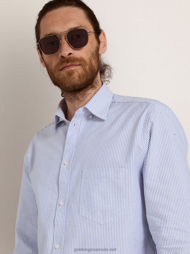 Sunframe Roger aviator style with black frame and black lenses FN20N341 Men Golden Goose