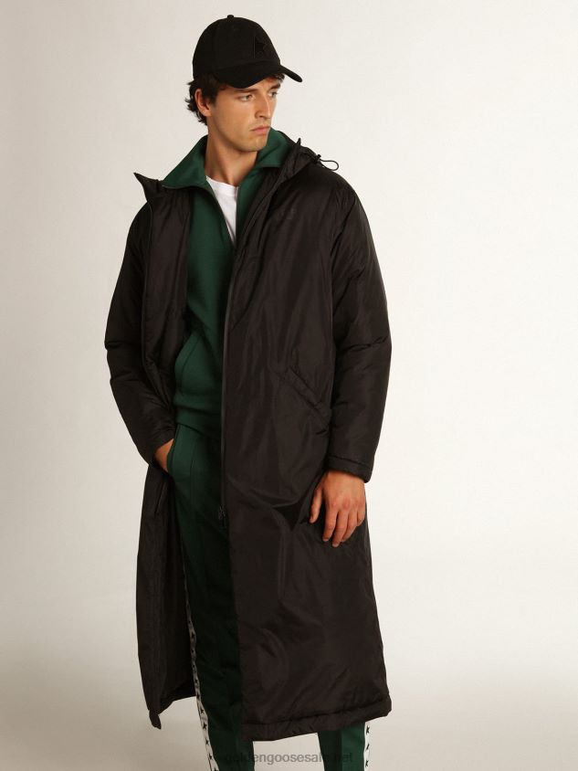 black Star Collection ankle-length hooded padded jacket FN20N798 Men Golden Goose