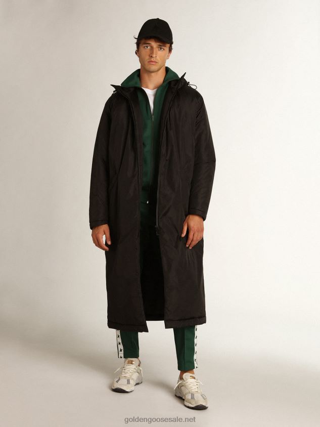 black Star Collection ankle-length hooded padded jacket FN20N798 Men Golden Goose