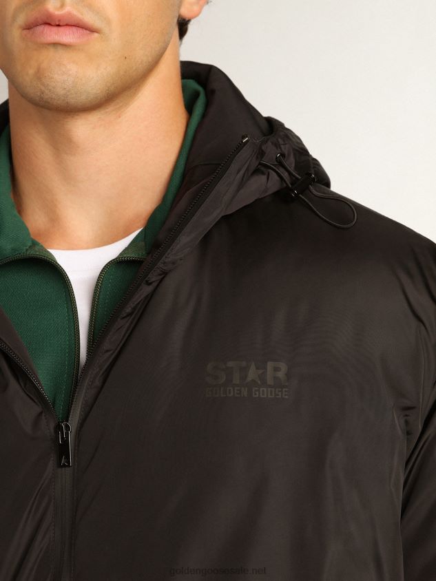 black Star Collection ankle-length hooded padded jacket FN20N798 Men Golden Goose