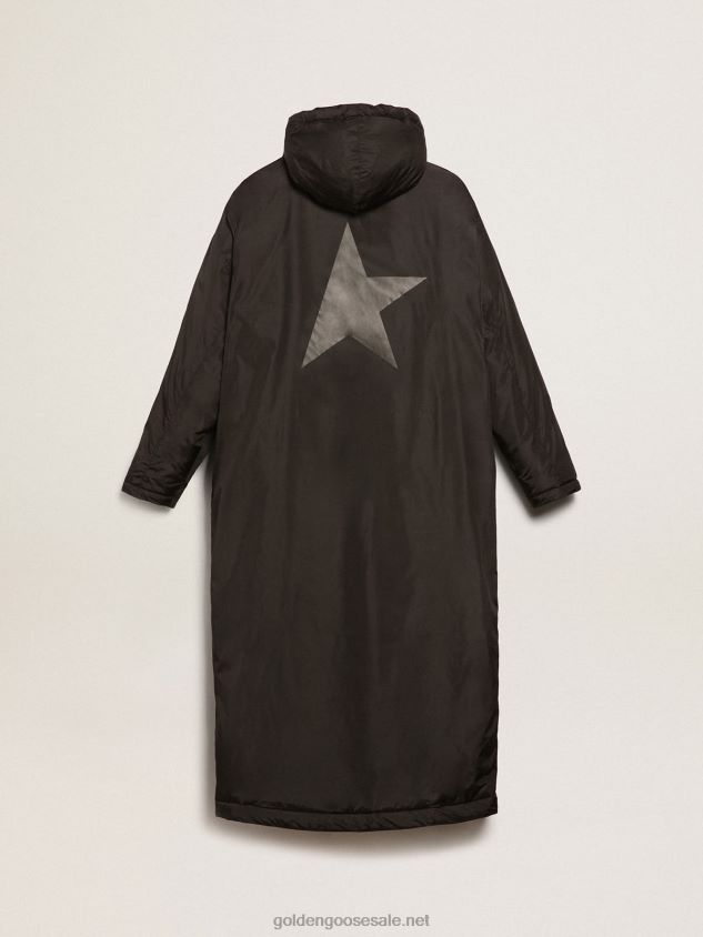 black Star Collection ankle-length hooded padded jacket FN20N798 Men Golden Goose