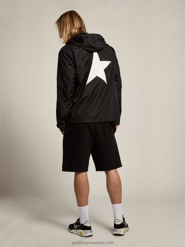 windcheater with contrasting white logo and star FN20N776 Men Golden Goose