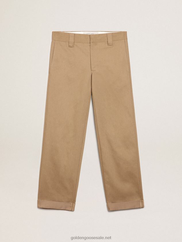 Beige khaki Collection chinos FN20N731 Men Golden Goose