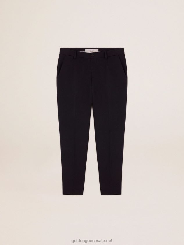Collection Milano pants in dark blue wool FN20N825 Men Golden Goose