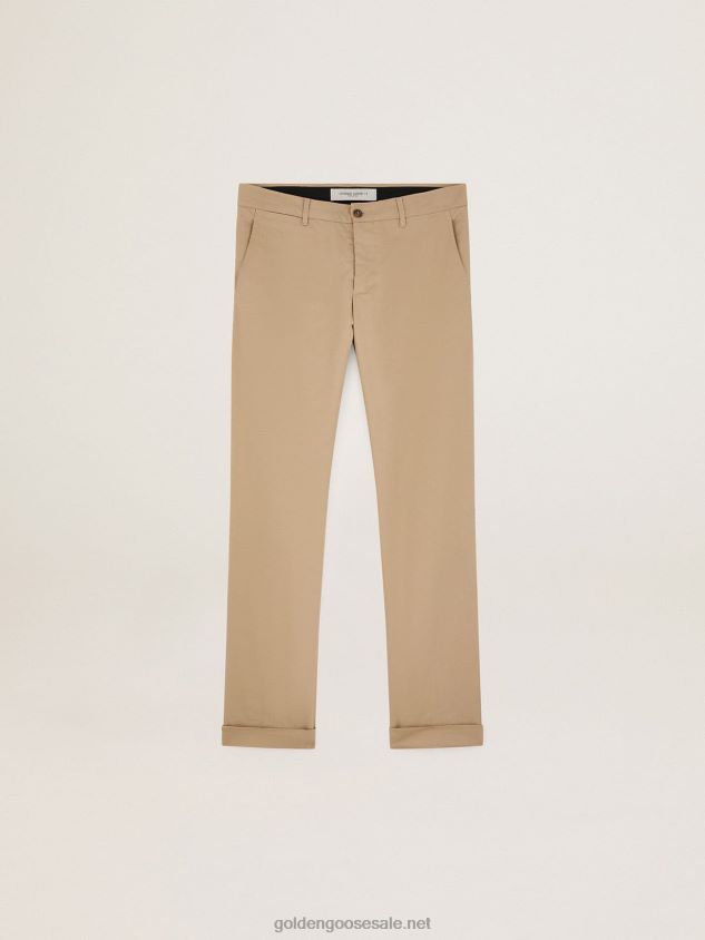 Collection chinos in beige cotton FN20N771 Men Golden Goose