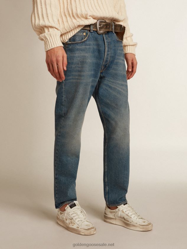 Collection slim-fit jeans with a medium wash FN20N740 Men Golden Goose