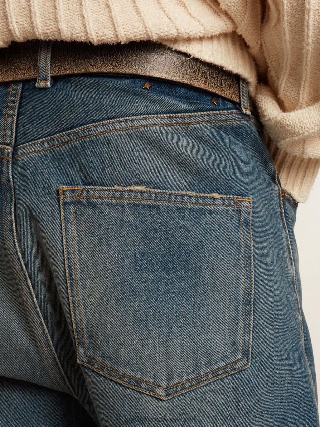 Collection slim-fit jeans with a medium wash FN20N740 Men Golden Goose