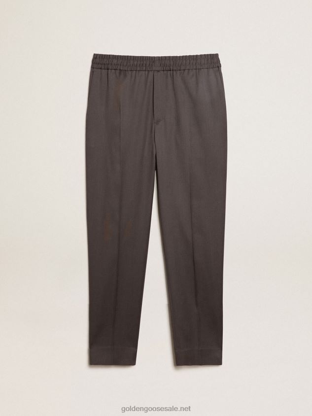 Iron-gray wool joggers FN20N784 Men Golden Goose