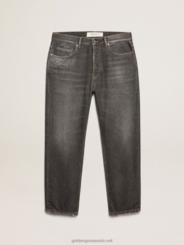 Journey Collection stonewashed-effect black Cory jeans FN20N801 Men Golden Goose