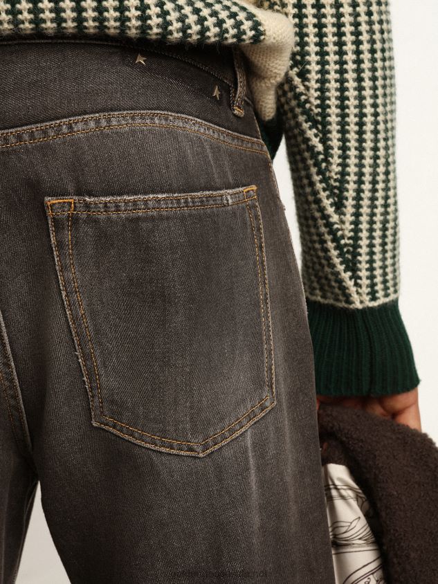 Journey Collection stonewashed-effect black Cory jeans FN20N801 Men Golden Goose
