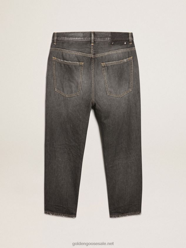 Journey Collection stonewashed-effect black Cory jeans FN20N801 Men Golden Goose