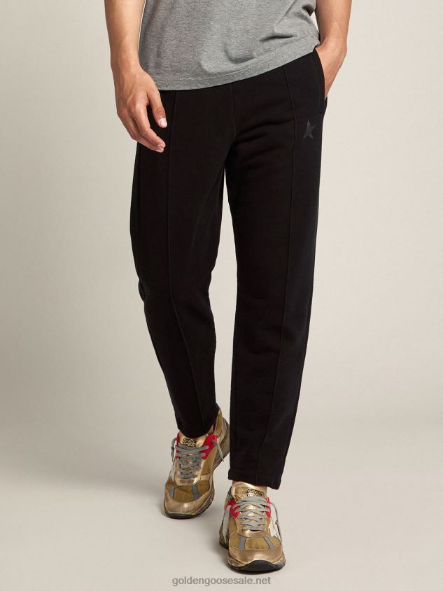 black joggers with star on the front FN20N775 Men Golden Goose
