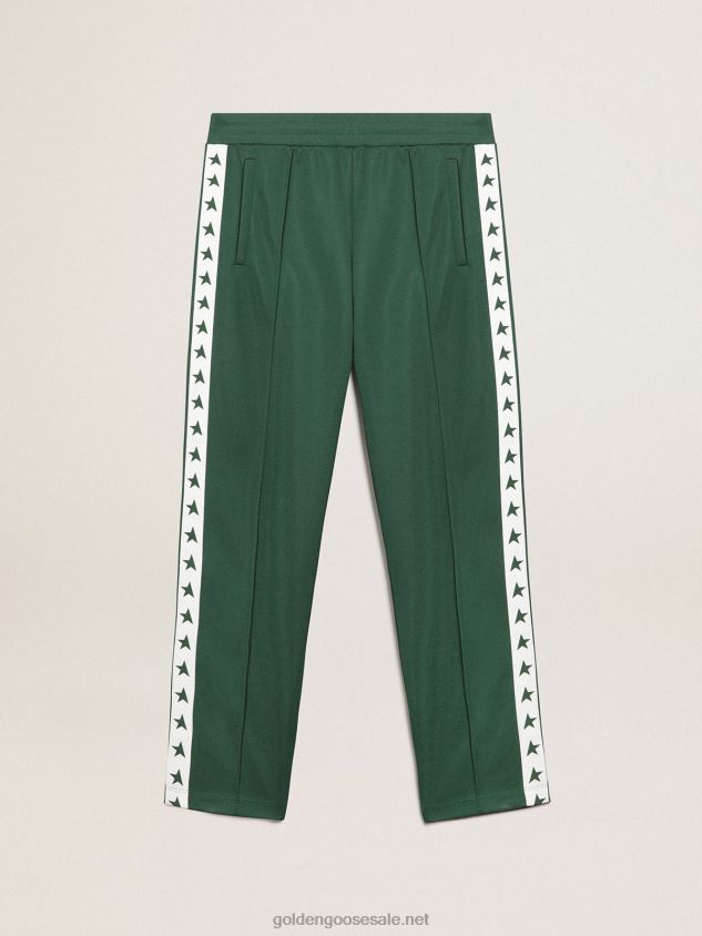 green joggers with stars on the sides FN20N710 Men Golden Goose