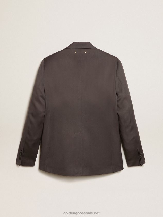 Single-breasted blazer in gray wool FN20N799 Men Golden Goose