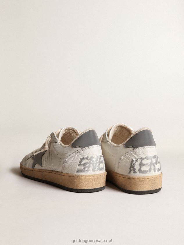 Ball Star in nappa with gray reflective nylon star and heel tab FN20N644 Men Golden Goose