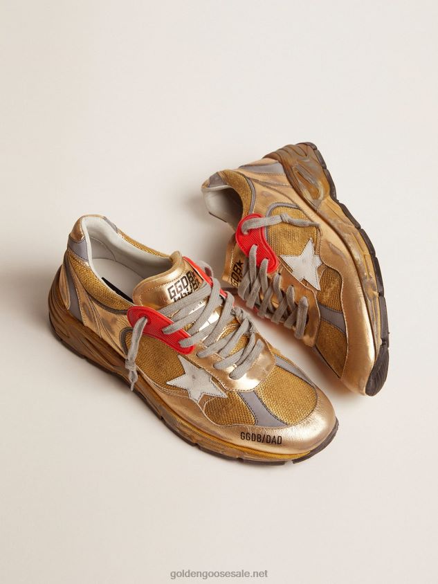 Gold Dad-Star sneakers with distressed finish FN20N590 Men Golden Goose