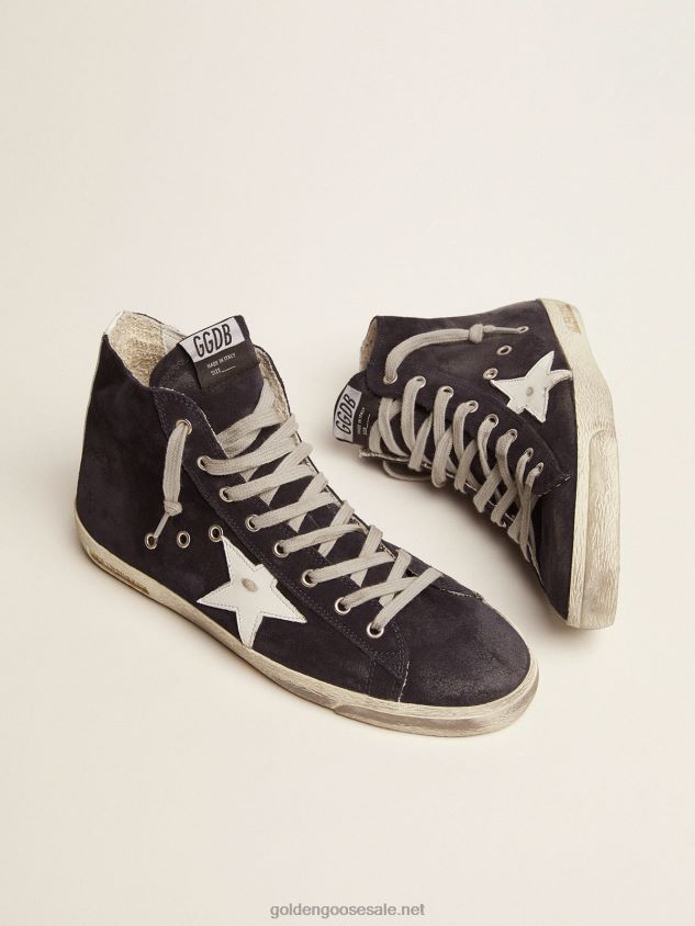Francy sneakers in leather with leather star and heel tab FN20N521 Men Golden Goose
