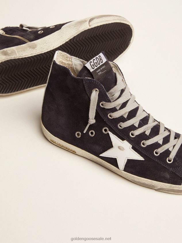 Francy sneakers in leather with leather star and heel tab FN20N521 Men Golden Goose
