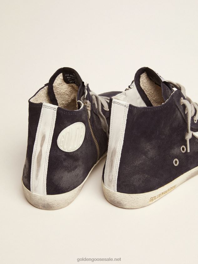 Francy sneakers in leather with leather star and heel tab FN20N521 Men Golden Goose