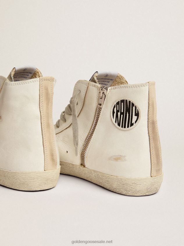 Francy sneakers in leather with silver star FN20N592 Men Golden Goose