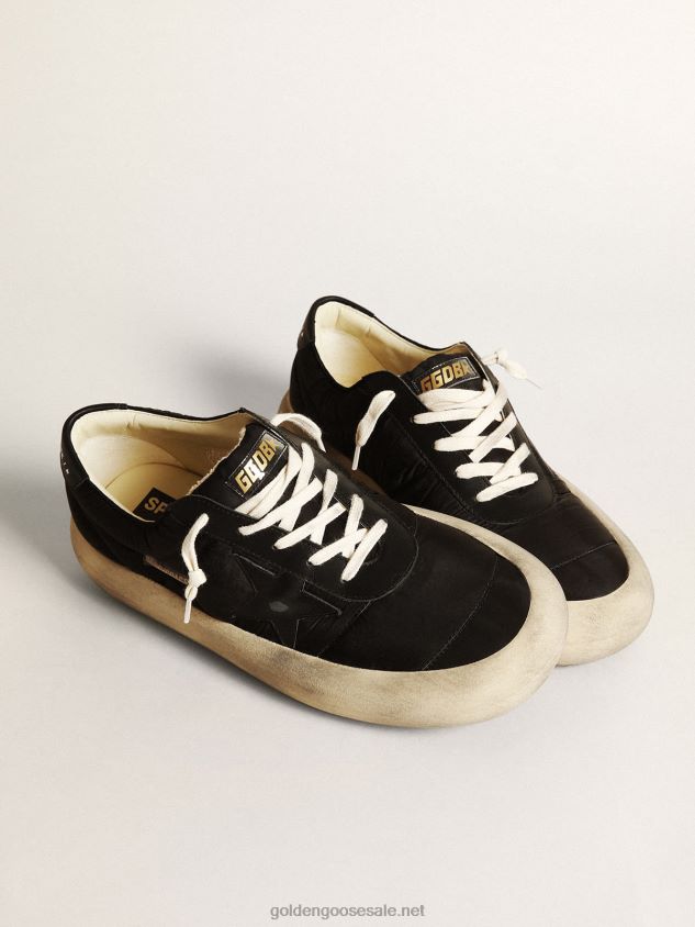 Space-Star in nylon with black leather star and heel tab FN20N610 Men Golden Goose