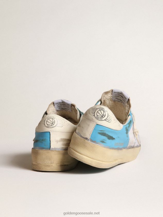 Stardan LAB in light blue nappa leather and white mesh FN20N612 Men Golden Goose
