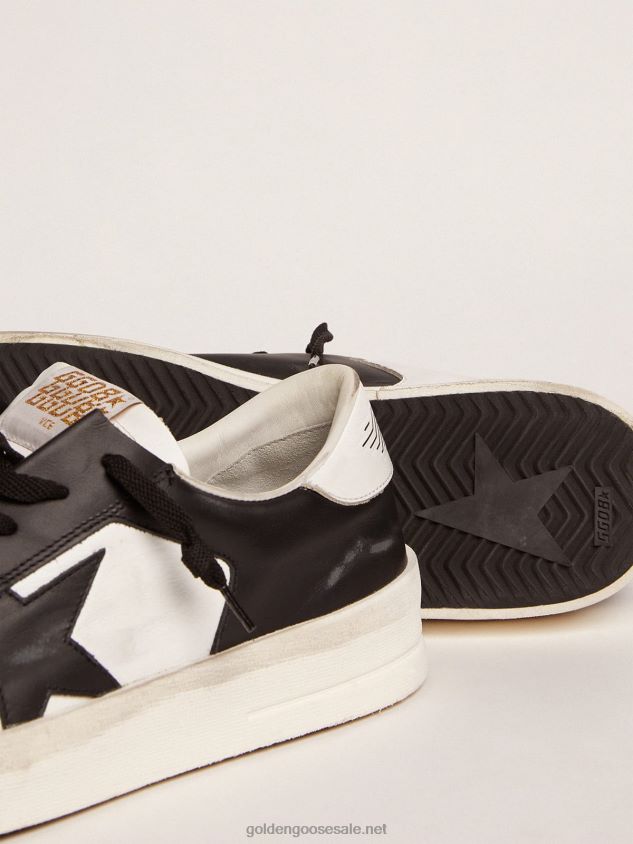 Stardan sneakers in black and white leather FN20N569 Men Golden Goose