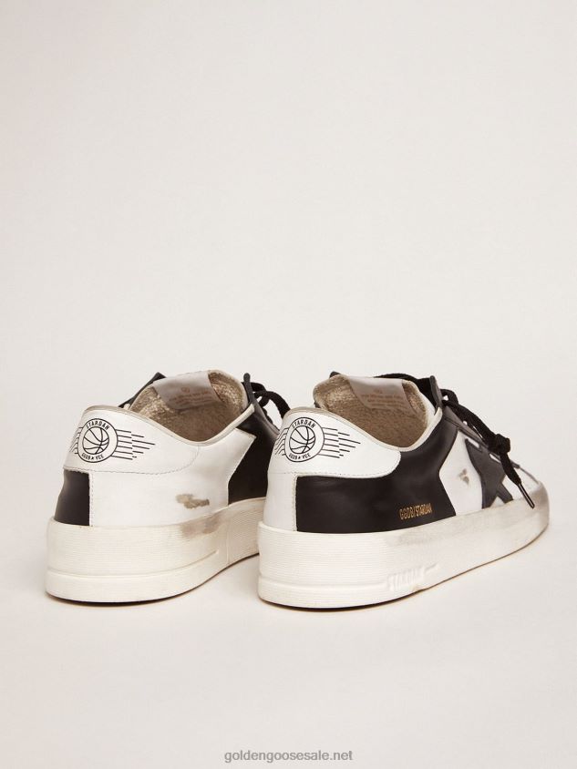 Stardan sneakers in black and white leather FN20N569 Men Golden Goose