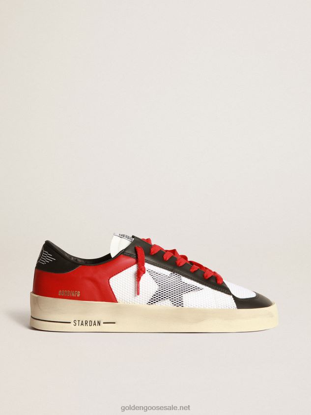 Stardan sneakers in leather with mesh inserts FN20N563 Men Golden Goose