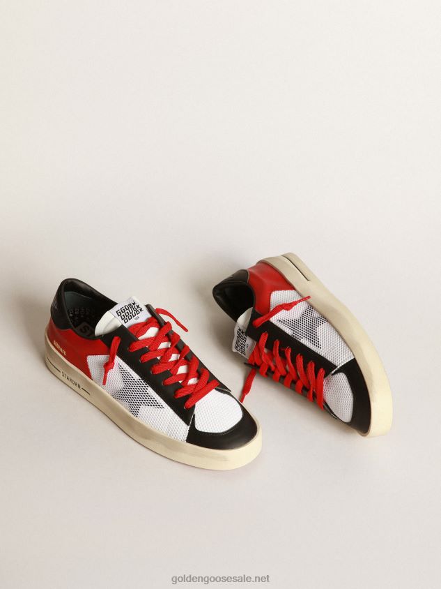 Stardan sneakers in leather with mesh inserts FN20N563 Men Golden Goose