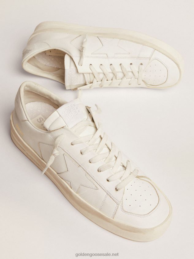 Stardan sneakers in total white leather FN20N646 Men Golden Goose