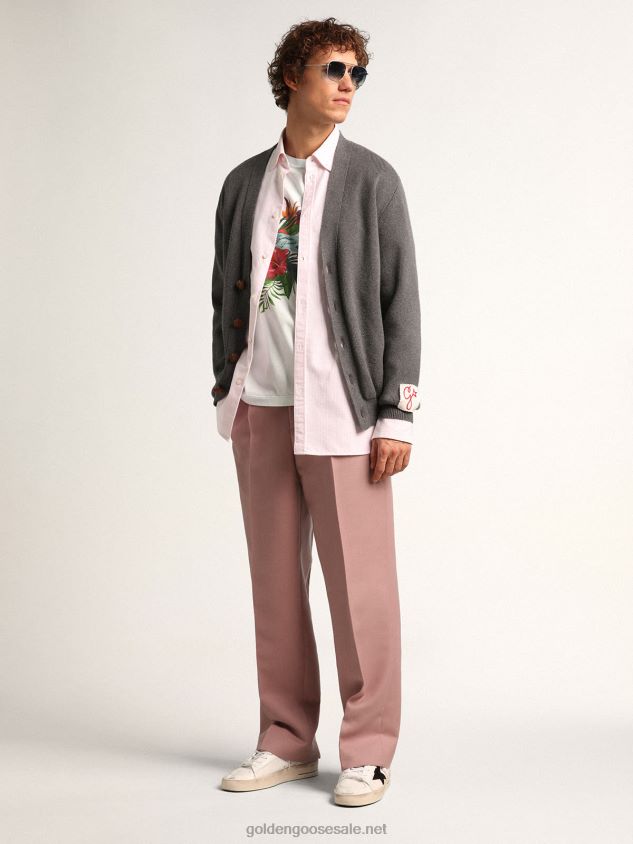Stardan sneakers in white mesh with black suede star and white leather heel tab FN20N508 Men Golden Goose