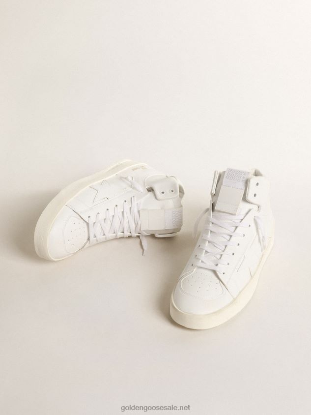 bio-based Mid-Stardan with white star and heel tab FN20N630 Men Golden Goose