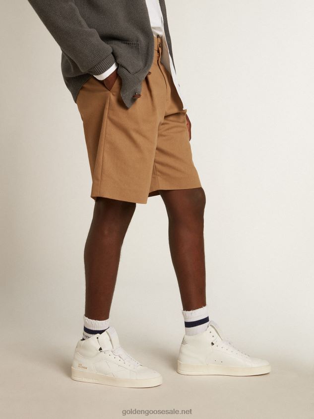 bio-based Mid-Stardan with white star and heel tab FN20N630 Men Golden Goose