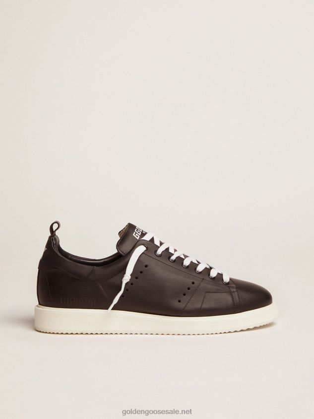 Starter sneakers in total black leather FN20N525 Men Golden Goose