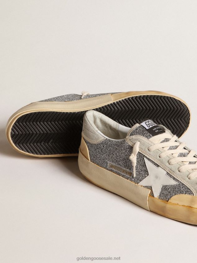 Super-Star LAB with white star and Swarovski glitter upper FN20N603 Men Golden Goose