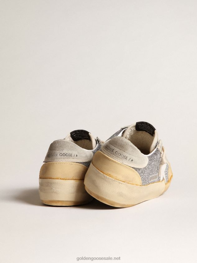 Super-Star LAB with white star and Swarovski glitter upper FN20N603 Men Golden Goose