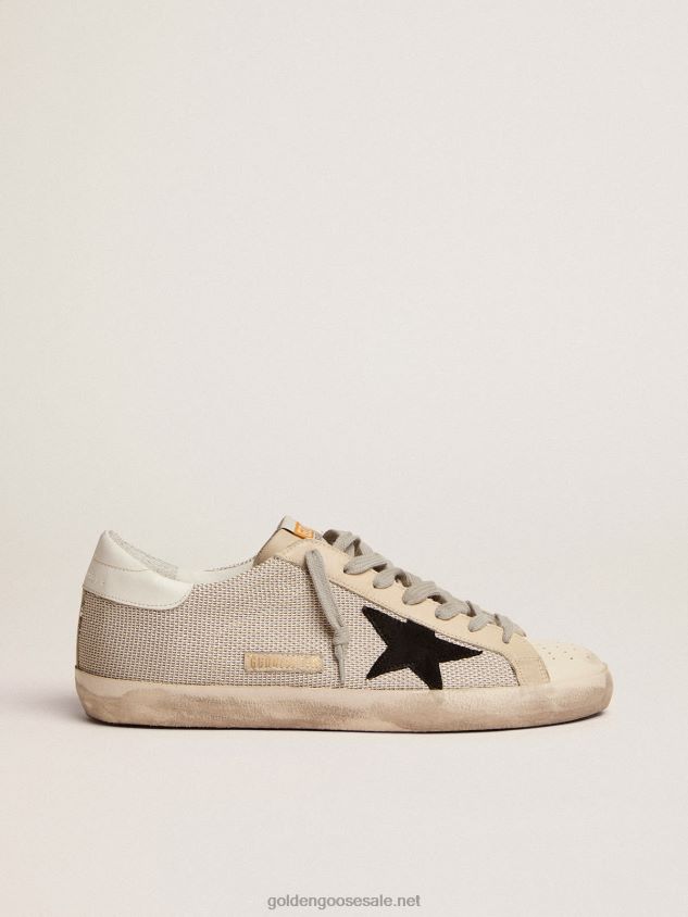 Super-Star sneakers in leather with mesh insert FN20N585 Men Golden Goose
