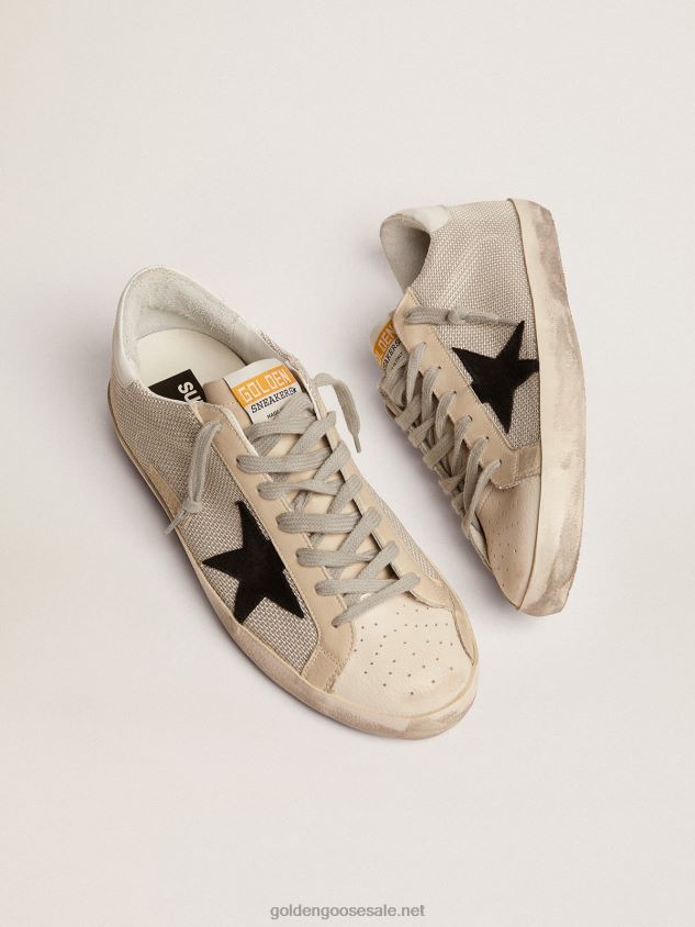 Super-Star sneakers in leather with mesh insert FN20N585 Men Golden Goose