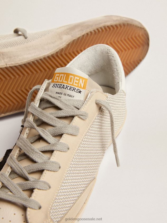 Super-Star sneakers in leather with mesh insert FN20N585 Men Golden Goose