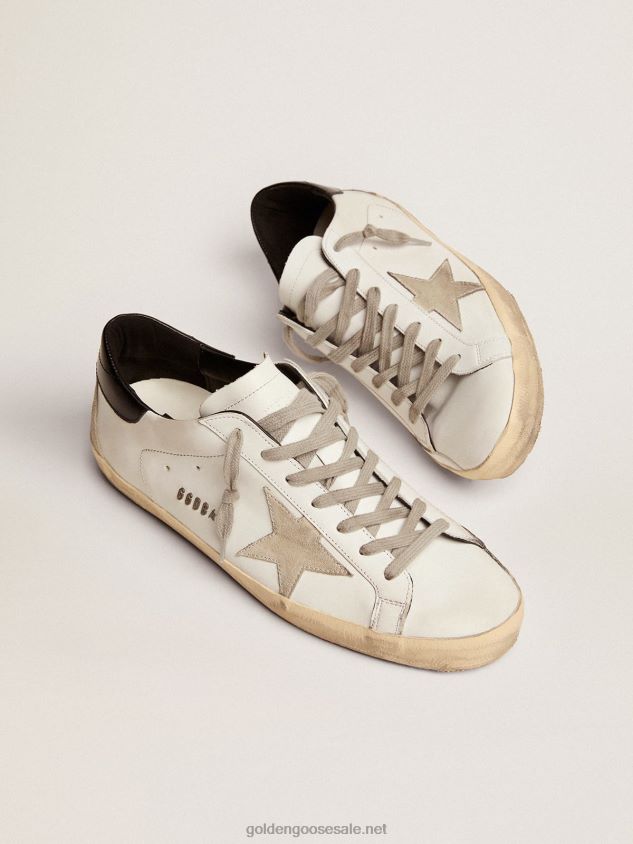 Super-Star sneakers with black heel tab and metal stud lettering FN20N581 Men Golden Goose