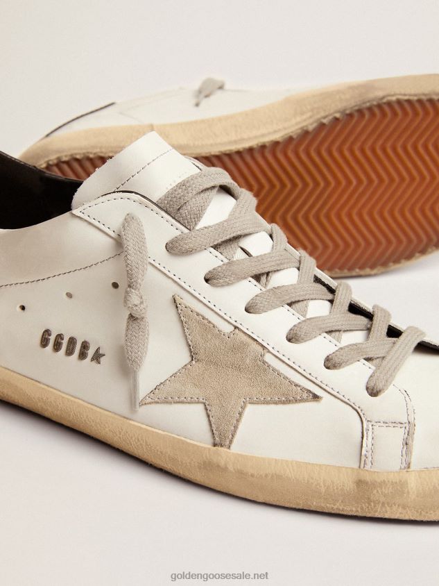 Super-Star sneakers with black heel tab and metal stud lettering FN20N581 Men Golden Goose