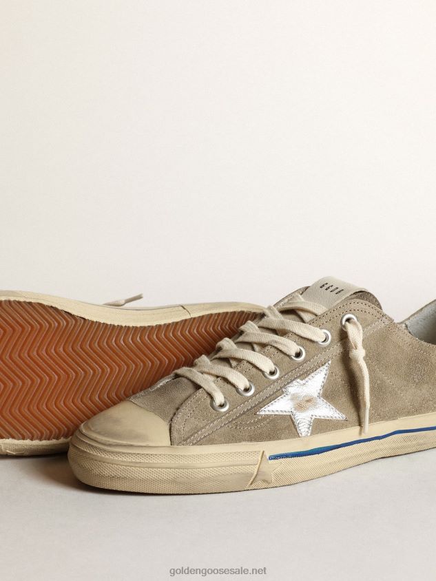 V-Star with suede upper and silver star FN20N681 Men Golden Goose