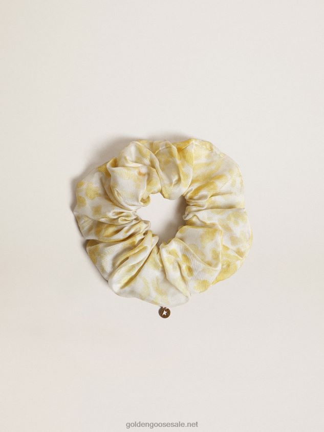 Resort Collection hair elastic with lemon yellow print FN20N303 Women Golden Goose