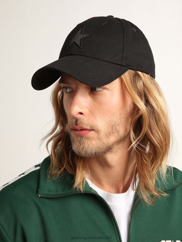 Black baseball cap with star FN20N377 Women Golden Goose