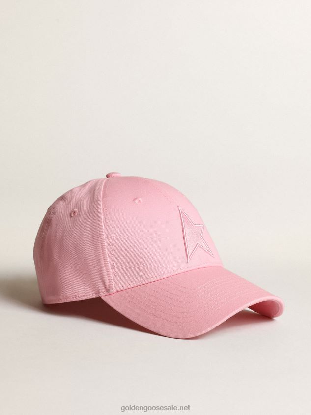 Pink Demos Star Collection baseball cap with tone-on-tone star FN20N410 Women Golden Goose